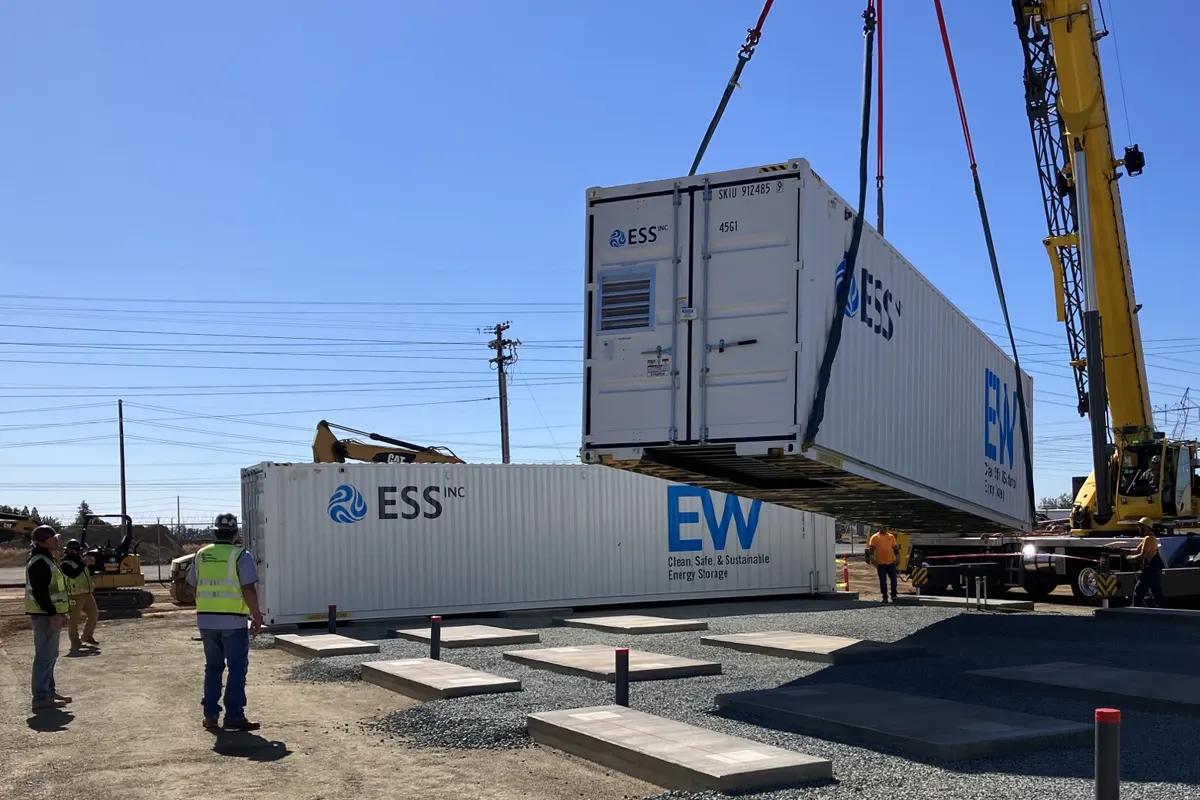 ESS Energy Warehouse ESS Energy Warehouse being installed