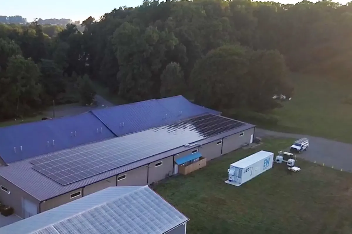 Energy Warehouse and solar Energy Warehouse installed with solar
